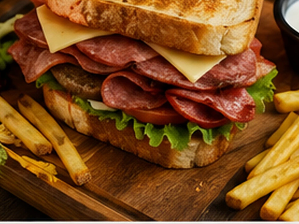 Sandwich mix me bukë shtëpie