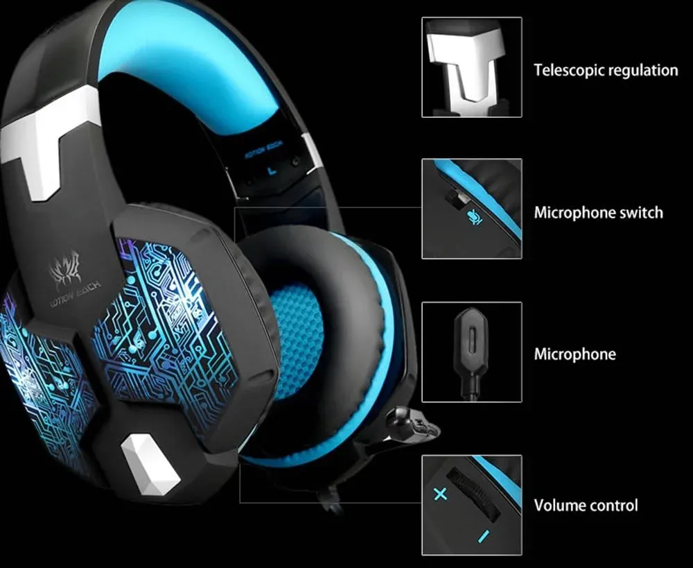 KOTION EACH G1000, 3.5mm PC Stereo Gaming Headset