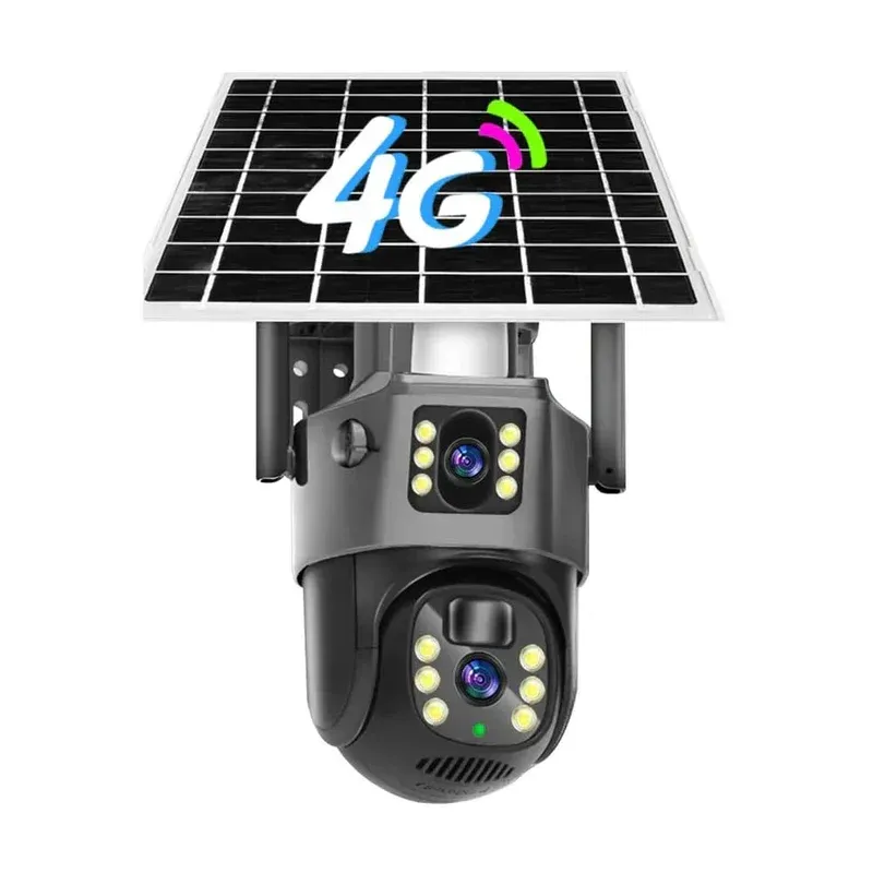 Solar Two Screens Camera Outdoor Solar + 32 GB SD falas