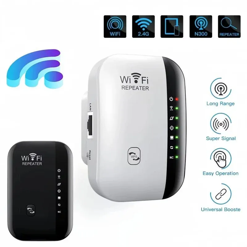 MT02 300Mbps WIFI Repeater Remote Wi-Fi Amplifier 802.11N WiFi Signal Booster Network Amplifier for Home/Office Wireless Repeater