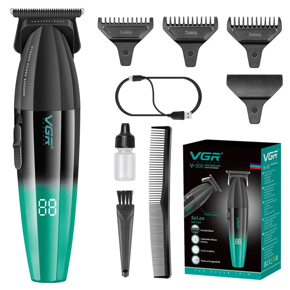 VGR V-906 Professional Hair Trimmer For Men